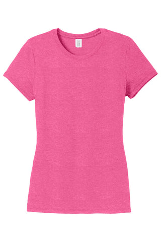 District Women's Perfect Tri Tee (Fuchsia Frost)