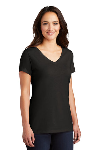 District Women's Perfect Tri V-Neck Tee (Black)