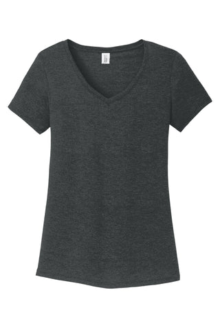 District Women's Perfect Tri V-Neck Tee (Black Frost)