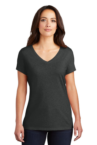 District Women's Perfect Tri V-Neck Tee (Black Frost)