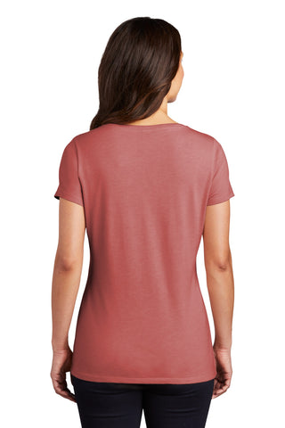 District Women's Perfect Tri V-Neck Tee (Blush Frost)