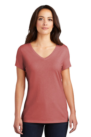 District Women's Perfect Tri V-Neck Tee (Blush Frost)