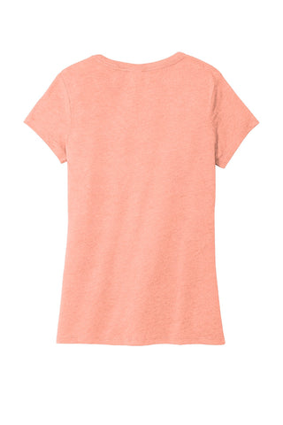 District Women's Perfect Tri V-Neck Tee (Heathered Dusty Peach)