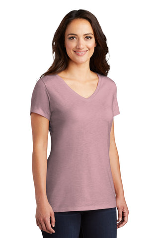 District Women's Perfect Tri V-Neck Tee (Heathered Lavender)