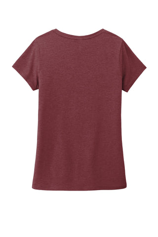 District Women's Perfect Tri V-Neck Tee (Maroon Frost)