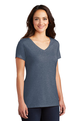 District Women's Perfect Tri V-Neck Tee (Navy Frost)