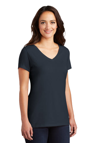 District Women's Perfect Tri V-Neck Tee (New Navy)