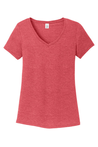 District Women's Perfect Tri V-Neck Tee (Red Frost)