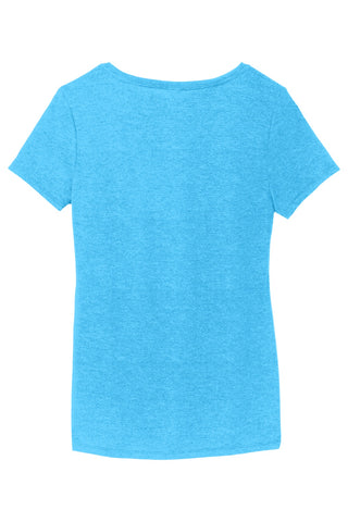 District Women's Perfect Tri V-Neck Tee (Turquoise Frost)