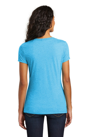 District Women's Perfect Tri V-Neck Tee (Turquoise Frost)