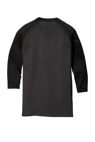 District Perfect Tri 3/4-Sleeve Raglan (Black/ Black Frost)