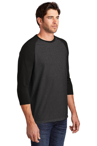 District Perfect Tri 3/4-Sleeve Raglan (Black/ Black Frost)