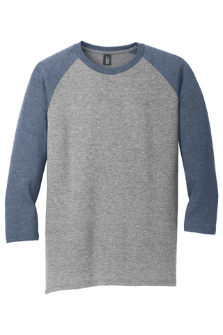 District Perfect Tri 3/4-Sleeve Raglan (Navy Frost/ Grey Frost)