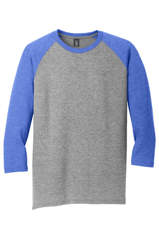 District Perfect Tri 3/4-Sleeve Raglan (Royal Frost/ Grey Frost)