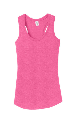 District Women's Perfect Tri Racerback Tank (Fuchsia Frost)