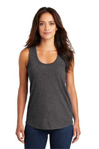 District Women's Perfect Tri Racerback Tank (Heathered Charcoal)
