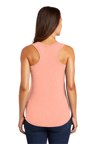 District Women's Perfect Tri Racerback Tank (Heathered Dusty Peach)