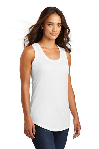 District Women's Perfect Tri Racerback Tank (White)