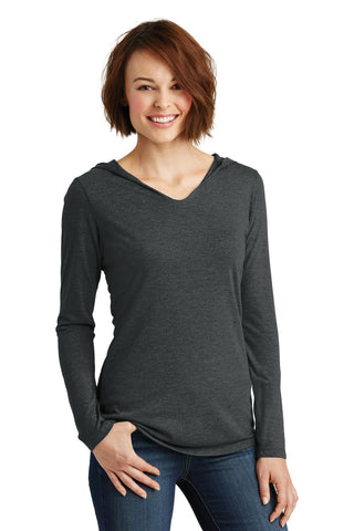 District Women's Perfect Tri Long Sleeve Hoodie (Black Frost)