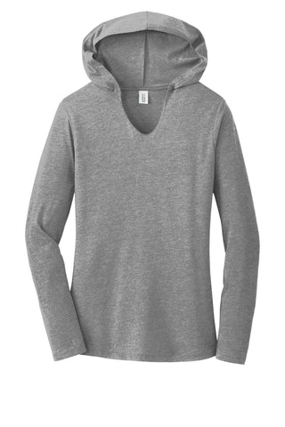 District Women's Perfect Tri Long Sleeve Hoodie (Grey Frost)