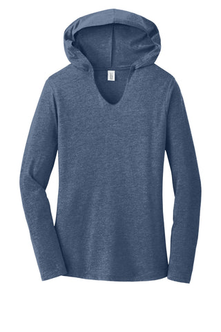 District Women's Perfect Tri Long Sleeve Hoodie (Navy Frost)