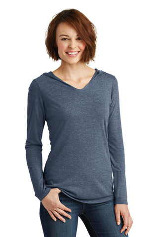 District Women's Perfect Tri Long Sleeve Hoodie (Navy Frost)