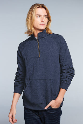 District Lightweight Fleece 1/4-Zip (Heathered Grey)