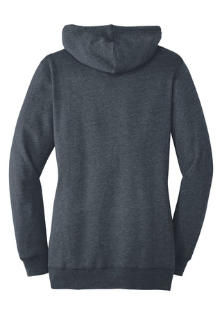 District Women's Lightweight Fleece Hoodie (Heathered Navy)