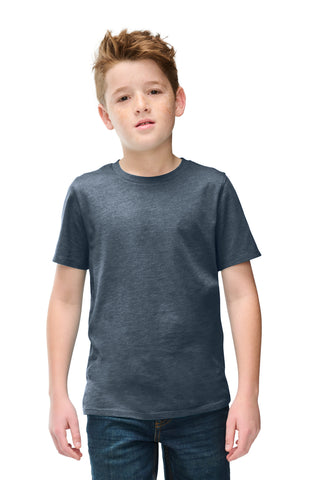 District Youth Perfect Blend CVC Tee (Heathered Navy)