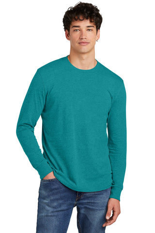 District Perfect Blend CVC Long Sleeve Tee (Heathered Teal)
