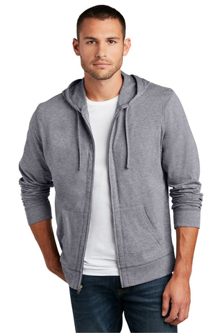 District Jersey Full-Zip Hoodie (Dark Heather Grey)