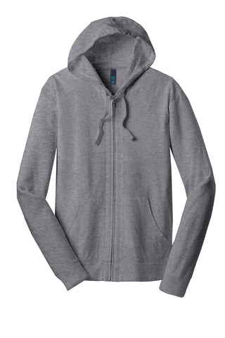 District Jersey Full-Zip Hoodie (Dark Heather Grey)