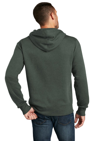 District Perfect Weight Fleece Hoodie (Heathered Forest Green)