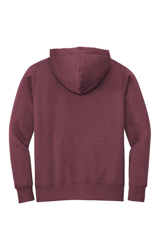 District Perfect Weight Fleece Hoodie (Heathered Loganberry)