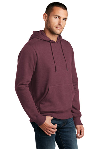 District Perfect Weight Fleece Hoodie (Heathered Loganberry)