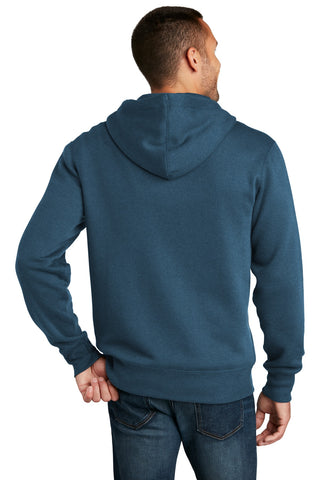 District Perfect Weight Fleece Full-Zip Hoodie (Heathered Poseidon Blue)