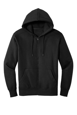 District Perfect Weight Fleece Full-Zip Hoodie (Jet Black)