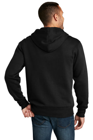 District Perfect Weight Fleece Full-Zip Hoodie (Jet Black)