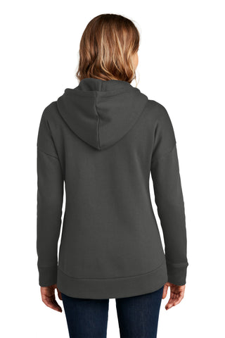 District Women's Perfect Weight Fleece Drop Shoulder Full-Zip Hoodie (Charcoal)