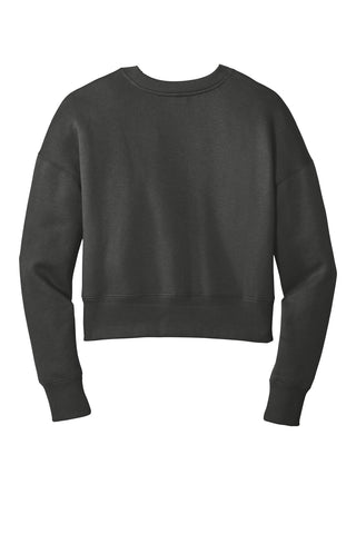 District Women's Perfect Weight Fleece Cropped Crew (Charcoal)
