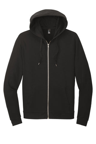 District Perfect Tri Fleece Full-Zip Hoodie (Black)