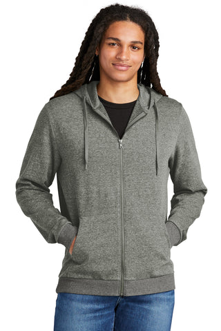 District Perfect Tri Fleece Full-Zip Hoodie (Heathered Charcoal)