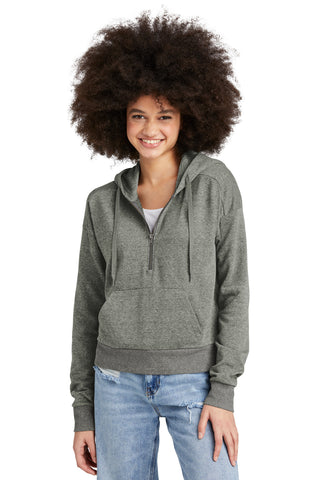 District Women's Perfect Tri Fleece 1/2-Zip Pullover (Heathered Charcoal)