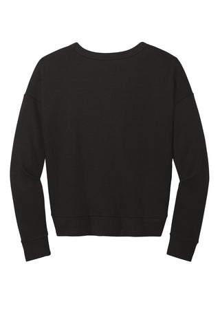 District Women's Perfect Tri Fleece V-Neck Sweatshirt (Black)