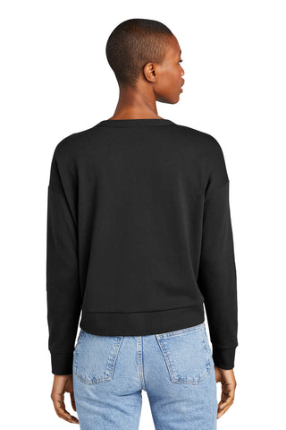 District Women's Perfect Tri Fleece V-Neck Sweatshirt (Black)