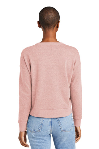 District Women's Perfect Tri Fleece V-Neck Sweatshirt (Blush Frost)