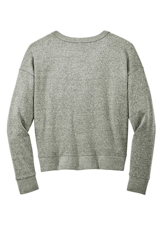 District Women's Perfect Tri Fleece V-Neck Sweatshirt (Grey Frost)
