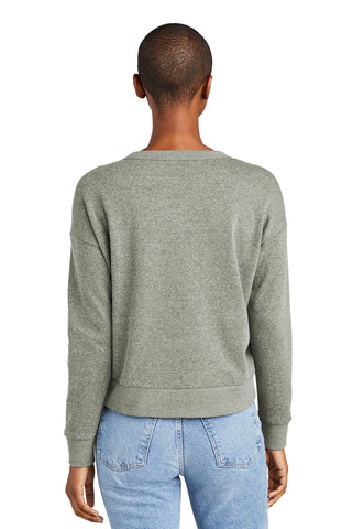 District Women's Perfect Tri Fleece V-Neck Sweatshirt (Grey Frost)