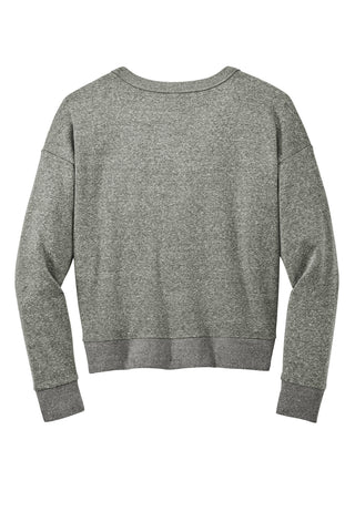 District Women's Perfect Tri Fleece V-Neck Sweatshirt (Heathered Charcoal)