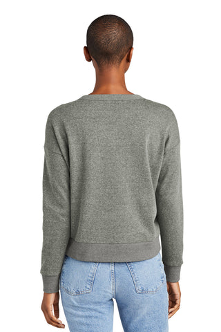 District Women's Perfect Tri Fleece V-Neck Sweatshirt (Heathered Charcoal)